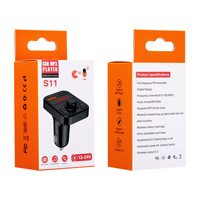 Großhandel S2 Kabelloser Auto-BT-5.0-FM-Transmitter Radioempfänger PD-Autoladegerät MP3-Auto-Audio-Musikadapter 2 USB-Anschlüsse