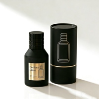 Botol Parfum Silinder Desain Premium 30ml 50ml 100ml Custom Mewah Unik Crimp Pompa Semprot Kosong Sablon Putih Berkualitas Tinggi