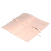 Pochette d'emballage pour bijoux en microfibre personnalisée avec logo, sensation confortable, rose
