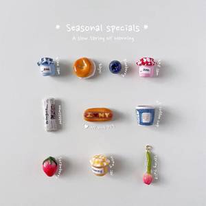 Showfay What You Have Dinner Waterproof Stainless Steel Cute Enamel Fruit Food Charms for Customizing Your Own Jewelry Design - Product Image 3