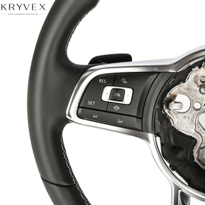 พวงมาลัยกีฬาคาร์บอนไฟเบอร์แท้และหนังแท้สำหรับรถยนต์โฟล์คสวาเกน กอล์ฟ7 เอ็มเค7 จีทีไอ 7อาร์ ยี่ห้อคริเว็กซ์ - Product Image 2