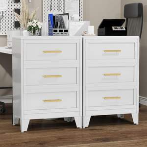 Ladekast 3 Laden Moderne Metalen Opbergkist Eenvoudige Montage Zware Ladekast Van Slaapkamer - Product Image 5