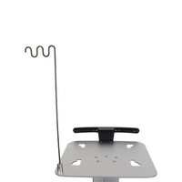 Chariot médical moderne tout-en-un VESA, réglable en hauteur, mobile, pour ordinateur portable, avec enrouleur de câbles, bras de rangement, dentaire, salle à manger