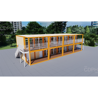 Conception moderne, belle et économique bâtiments modulaires préfabriqués école maisons en conteneur personnalisées lycée technique