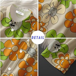 Chemise Aloha à imprimé <span class=keywords><strong>floral</strong></span> décontractée d'été pour hommes, manches courtes, chemises de vacances, lavable en machine - Product Image 4
