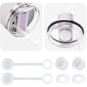 Set di 3 Tappi Antispillamento in Silicone 2.0 per Bicchieri con Design Ricaricabile Ecologico per Tazze - Product Image 6