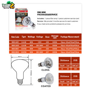 Şanslı herp UVA <span class=keywords><strong>UVB</strong></span> ve ısı kendini balastlı cıva lambası sürüngen 80W <span class=keywords><strong>100w</strong></span> 125w 160w - Product Image 6