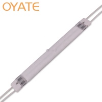 Lampe chauffante infrarouge à quartz en fibre de carbone à double hélice 230V 2000W, idéale pour les tunnels de séchage du bois et les fours de cuisson de peinture.