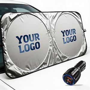 Wholesale Custom Logo Windscreen Sunshade for Dealer Promo Business Gift Foldable Cheap Wholehourse Car Sun <b>Shade</b> - Product Image 1