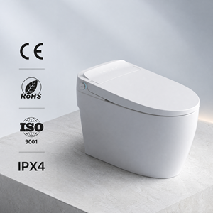 Toilette intelligente M819 avec télécommande et siège chauffant, cuvette allongée - Bidet intelligent pour le marché américain, équipement sanitaire de salle de bain M819 - Product Image 1