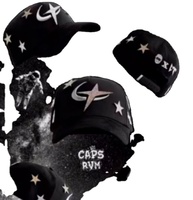 2025 en stock Barbas Sombreros Vente en gros G5 Personnalisé Casquettes de sport à 5 panneaux en daim à visière large Snapback Barbas Chrome Hats X Ct