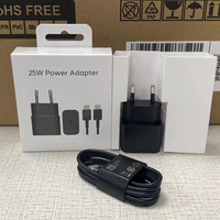Adaptateurs d'alimentation de charge rapide PD 25W Type C de haute qualité avec câble de données TYPE C 3A pour Samsung S24 S25 S26 Chargeur USB C
