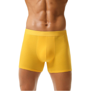 กางเกงบ็อกเซอร์ขายส่งคุณภาพสูง ผ้าฝ้าย 95% เอวกลาง ทรงยาว ป้องกันไฟฟ้าสถิต ซักเครื่องได้ ไซส์ใหญ่ สำหรับผู้ชาย - Product Image 1