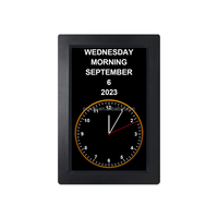 Benutzer definiertes neues Design Horizontale vertikale Anzeige Digitaler Kalender Tages uhr 8 "Zoll Dementi eklok für die Niederlande