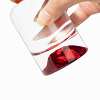 Flacon de parfum rond en verre de luxe 30ml 50ml 100ml avec fond coussiné en forme de cylindre pour l'emballage de cosmétiques et de soins corporels