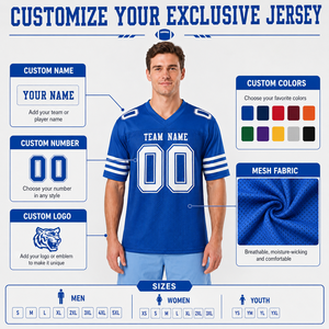 Maillots de football américain personnalisés avec support de conception gratuit, OEM ODM, en tissu mesh, unisexe, <span class=keywords><strong>maillot</strong></span> de football de première qualité pour uniformes d'équipes scolaires - Product Image 2