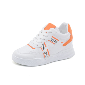 Elegantes suelas gruesas cómodas con cordones transpirables personalizables mujeres blancas zapatillas de deporte casuales zapat - Product Image 2