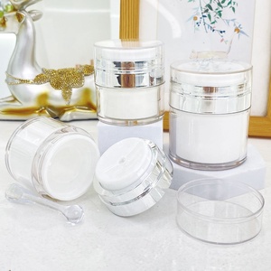 Easy to Use Luxury 15g 30g 50g Personal Care Cream Airless <strong>Pump</strong> Jar Plastic Refillable <strong>Pump</strong> Cosmetic Cream Jar Bottle <strong>Dispenser</strong> - Product Image 3