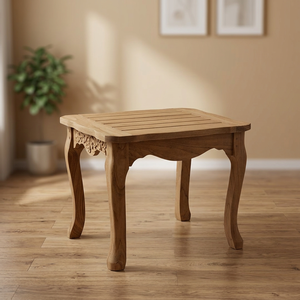 Mesa de Comedor Rectangular de Madera Maciza Tradicional, Patas Talladas, Diseño Moderno Hecho a Mano, Resistente al Agua, Ecológica, Duradera, Ensamblaje OEM - Product Image 3