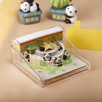 Bloc-notes créatif en papier 3D découpé, lumière LED à intensité variable, bloc-notes artistique 3D détachable, décoration de bureau, cadeau d'anniversaire