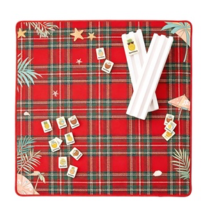 <span class=keywords><strong>Tapis</strong></span> <span class=keywords><strong>de</strong></span> Mahjong Premium <span class=keywords><strong>pour</strong></span> Jeux <span class=keywords><strong>de</strong></span> <span class=keywords><strong>Cartes</strong></span> et <span class=keywords><strong>de</strong></span> Poker, Mini <span class=keywords><strong>Tapis</strong></span> Vert en Cane avec Bords Cousus - Product Image 5