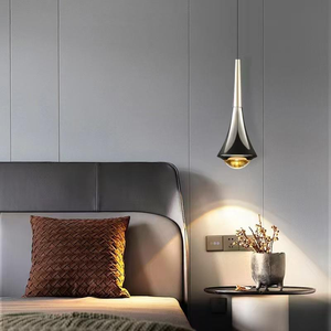 Lámpara Colgante LED Moderna, Delgada y Larga, Altura Ajustable, Alto CRI 90, para Dormitorio, Mesita de Noche, Bar, Restaurante, Aluminio - Product Image 3