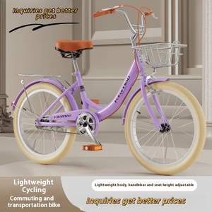 Bicicletta <span class=keywords><strong>per</strong></span> <span class=keywords><strong>adulti</strong></span> a velocità singola in acciaio leggero stile classico 20 pollici 22 pollici 24 pollici <span class=keywords><strong>per</strong></span> studenti universitari Campus in sella a City Bike - Product Image 2