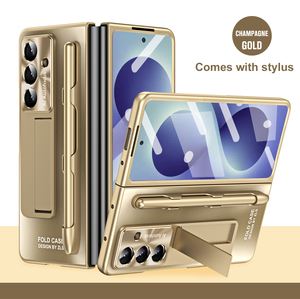 เคส AG Matte ชุบเคลือบเงาแบบ 2 in 1 พร้อมที่เก็บปากกา <span class=keywords><strong>S</strong></span> <span class=keywords><strong>Pen</strong></span> และขาตั้ง ป้องกันรอยนิ้วมือ กันกระแทก สำหรับ Samsung Z Fold 8 รุ่นใหม่ ขายดี - Product Image 2
