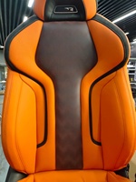 Housse de siège de voiture de luxe personnalisée en cuir de style sportif, ensemble complet, accessoires pour Ford Mustang 2015-2024