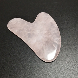 Outils de massage Gua Sha en quartz rose naturel, 100% faits à la main, gratte-dos SPA, fonction acoustique, pas cher - Product Image 2