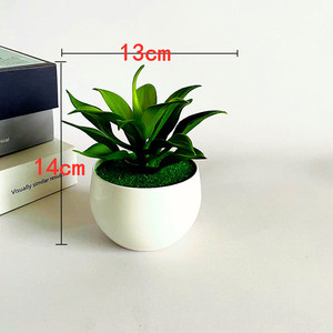 Planta Suculenta Artificial en Maceta, Vegetación Artificial de PVC Suave, Bonsái de Loto de Piedra, Decoración Interior y Exterior, 80g, Hecho en China - Product Image 2