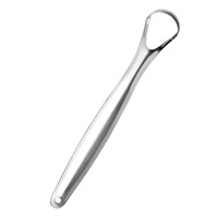 Grattoir lingual en acier inoxydable en forme de cœur - Nettoyant lingual pour une haleine fraîche et une hygiène buccale