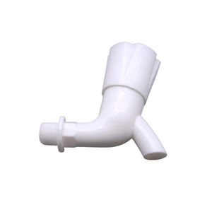 Grifo de Agua Fría para Baño, Blanco, de Plástico, con Manija en Forma de Diamante, Personalizado, OEM, Venta al Por Mayor, Económico - Product Image 1