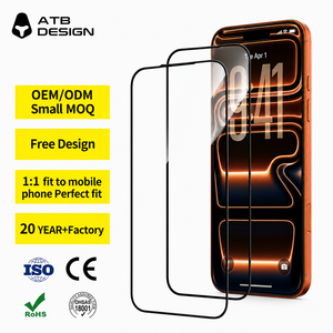 ATB Venta al por Mayor de Protectores de Pantalla de Vidrio Templado 9H para <span class=keywords><strong>iPhone</strong></span> 18, Protectores de Pantalla Irrompibles para <span class=keywords><strong>iPhone</strong></span> 17 16 15 <span class=keywords><strong>14</strong></span> Pro Max - Product Image 1