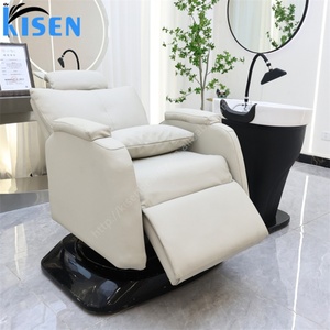 Kisen Hot Sale Cheap Shampoo Bed Hair Wash Cut Dressing Chair Salon Back Wash Unit Optional Waterfall Circulation Head Spa <b>Kit</b> - Product Image 1