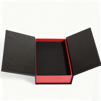 Caja de Muestra de Perfume de Cartón Rígido Reciclable, Moderna y de Lujo, con Doble Puerta, Cierre Magnético, Recubrimiento UV y Laminado Mate