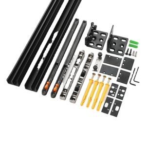 Thiết kế hiện đại cửa ma vô hình phần cứng im lặng cửa nhà để xe trượt Pull-out Hợp kim kẽm trackless ròng rọc đệm cho các trường học - Product Image 1