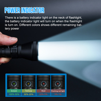 Lampe torche tactique rechargeable TrustFire T40R 1800LM, faisceau longue portée 550M, étanche IP68, lampe LED pour la recherche et le sauvetage en extérieur