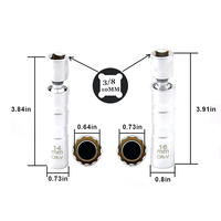 Douille universelle de bougie d'allumage, outil de bougie d'allumage de 14mm et 16mm Entraînement de 3/8 pouces Douille de bougie d'allumage magnétique pivotante à paroi mince à 12 points