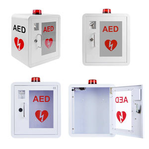 ארון רפואה מתכת, רכוב, עזרה ראשונה ארון אחסון דפיברילטור עם מפתח ותאורה חירום - Product Image 1