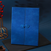 Carpeta para Certificados A4 con Nudo Chino, Estilo Chino, Logotipo Personalizado, Estampado en Relieve, Porta Diplomas, Carpeta para Certificados de Honor