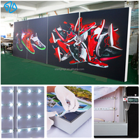 Boîtes lumineuses publicitaires sans cadre SEG de taille personnalisée en gros, affiches lumineuses et cadre LED, photomaton, enseigne lumineuse décorative