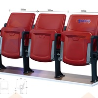 Siège de stade en PP moulé par injection à haute rigidité pour terrain de football et de basketball