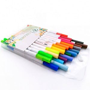 Ensemble de marqueurs pinceaux souples à double pointe lavables pour aquarelle, personnalisables - Product Image 1