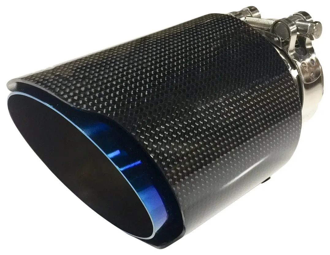 High Performance modify fashion black Carbon fiber Exhaust tip for auto car muffler exhaust tail pipe