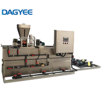Installation de traitement des eaux usées Réservoir de mélange de poudre de polymère Équipement Machine de dosage Pam Floculant Système d'unité de préparation de polymère/