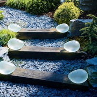 Lampes solaires d'extérieur, lampes solaires pour terrasse, lampes solaires pour allée, lampe LED étanche en forme d'œuf pour jardin, escalier, patio, cour, décoration