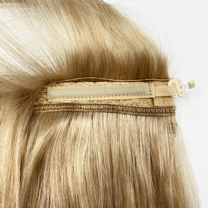 <span class=keywords><strong>Extensiones</strong></span> de cabello humano Halo Cabello doble estirado con clips extraíbles - Product Image 5