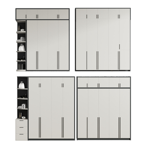 Armario hogar dormitorio con tocador apartamento pequeño alquiler habitación con armario escritorio montaje integrado armario grande - Product Image 5