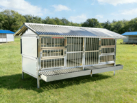Cage à poulets en acier inoxydable soudé, design respirant, pour petits animaux, style classique/luxe, personnalisable, longue durée de vie, maisons pour animaux